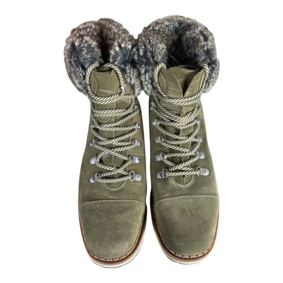 Sam Edelman Women’s Bowen Combat Green Suede Boots Size-10 - Picture 9 of 9